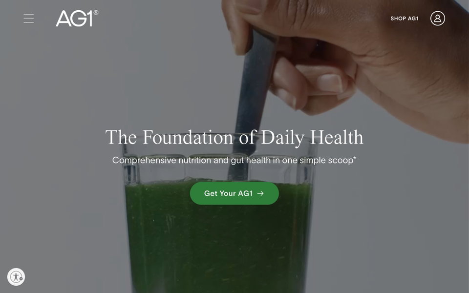 AG1 website