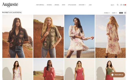 Auguste The Label website screenshot