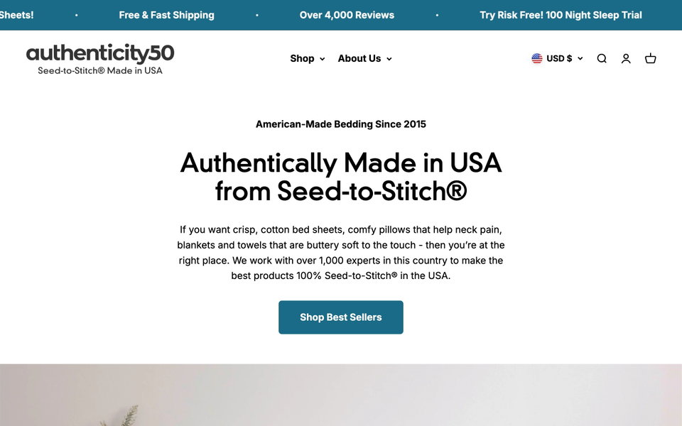 Authenticity50 website