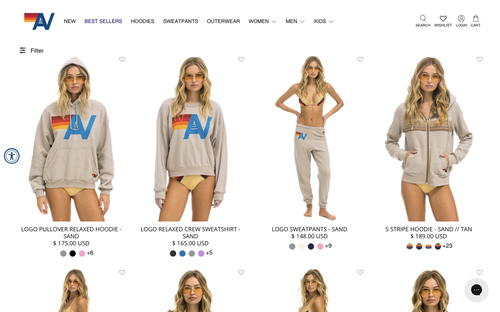 Aviator Nation website screenshot