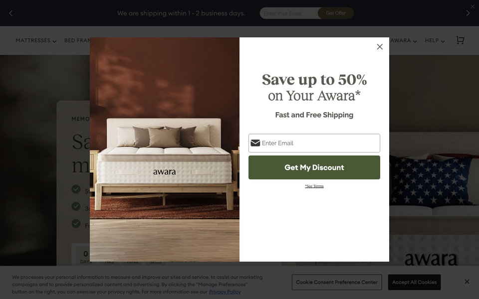 Awara Sleep website