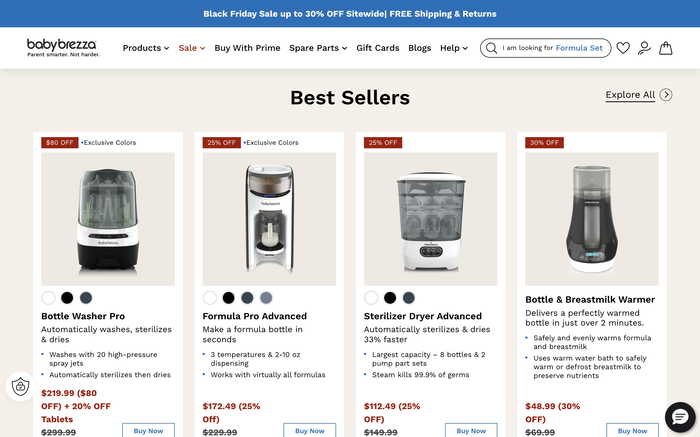 Baby Brezza screenshot