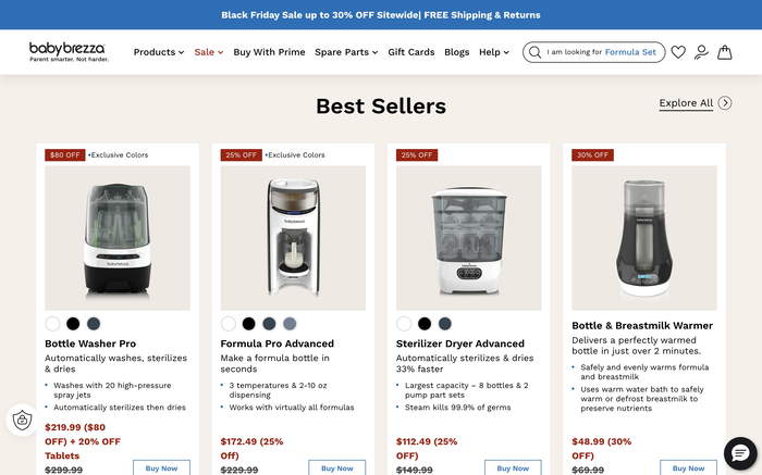 Baby Brezza screenshot