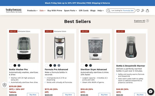 Baby Brezza screenshot