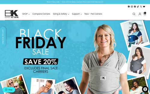 Baby K'tan website screenshot