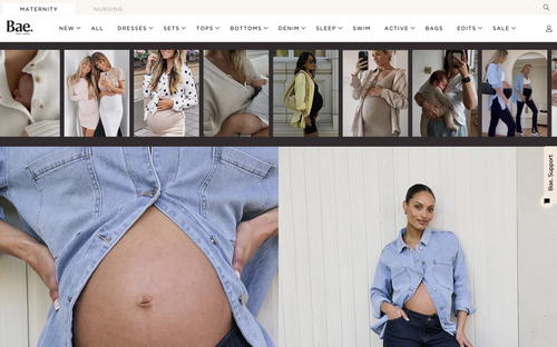 Bae The Label website screenshot