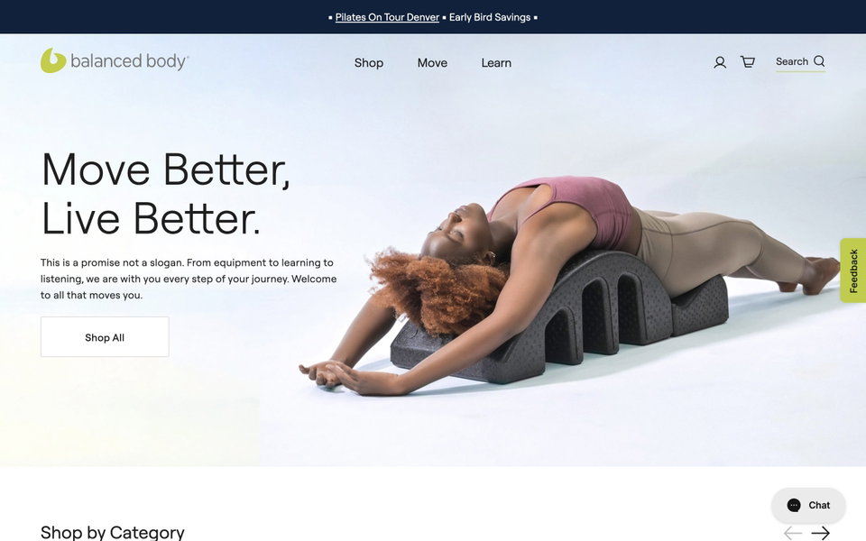 Balanced Body website