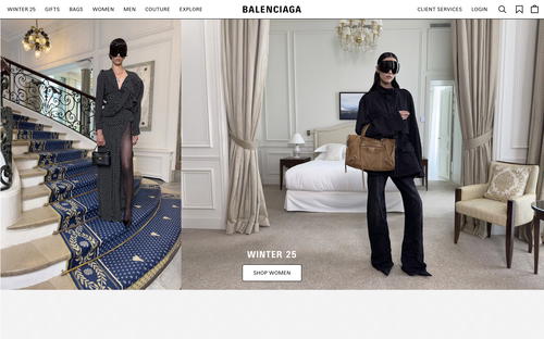 Balenciaga website