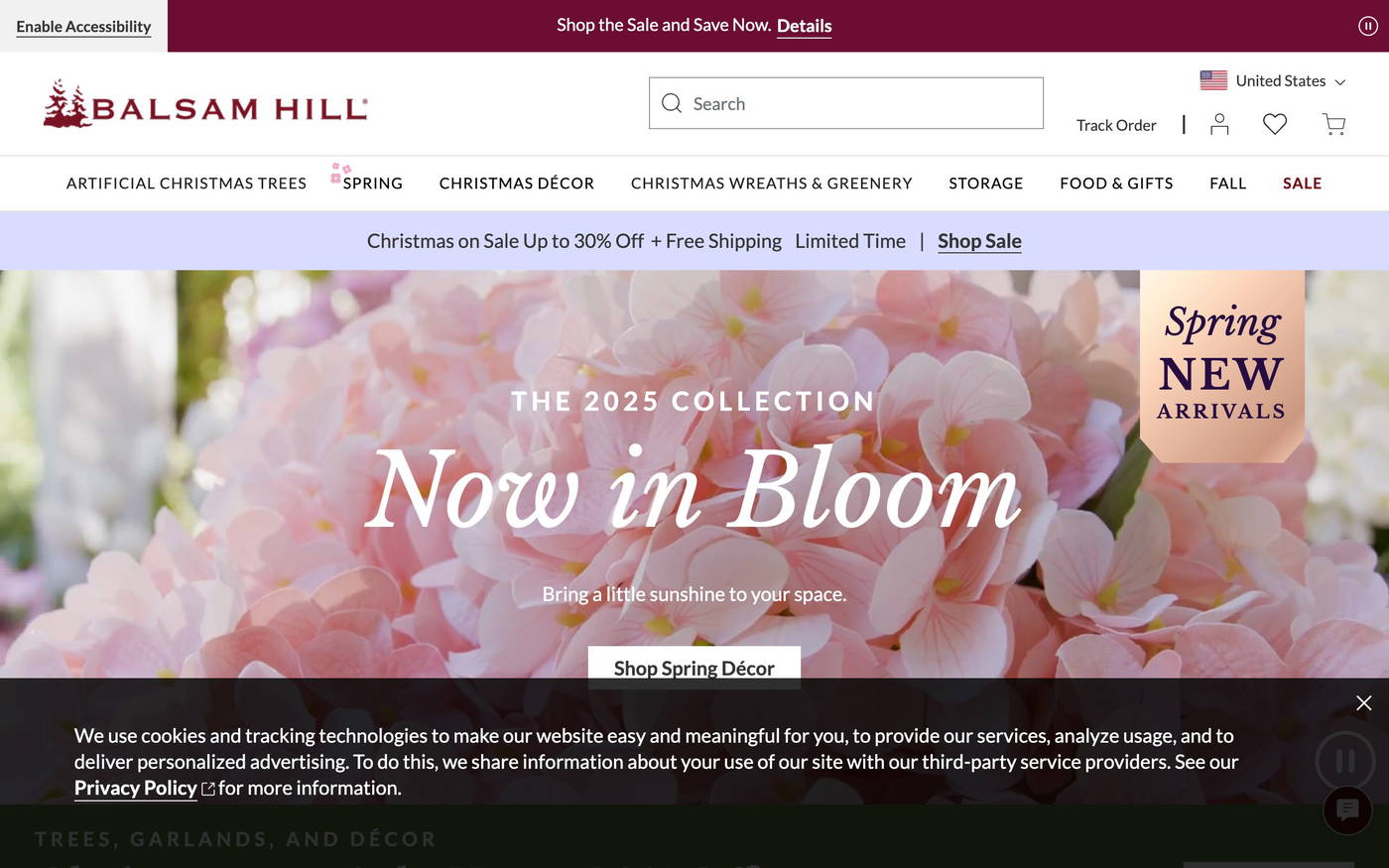 Balsam Hill screenshot