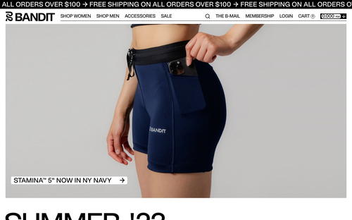 Bandit website screenshot