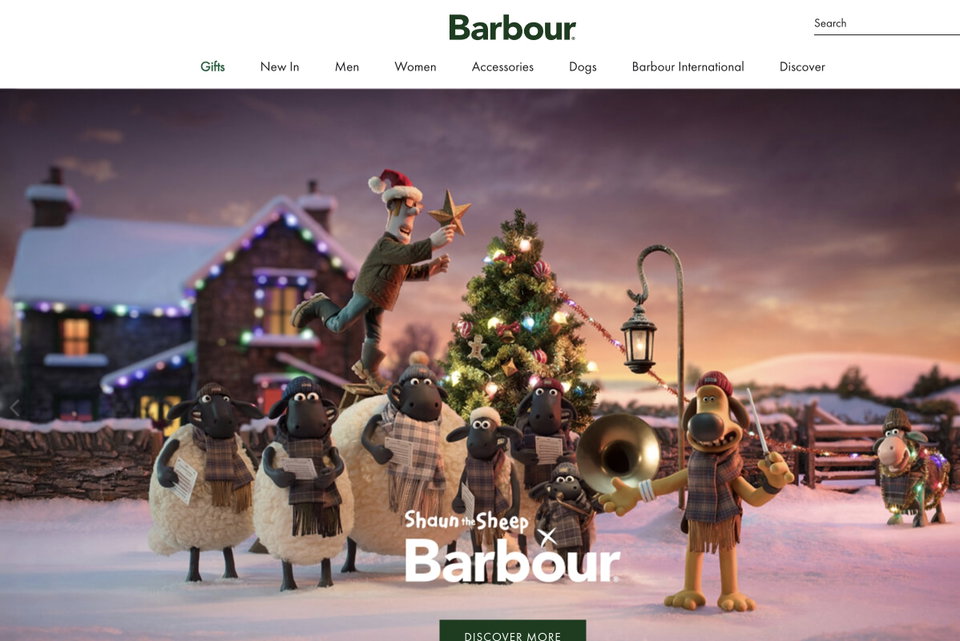 Barbour website