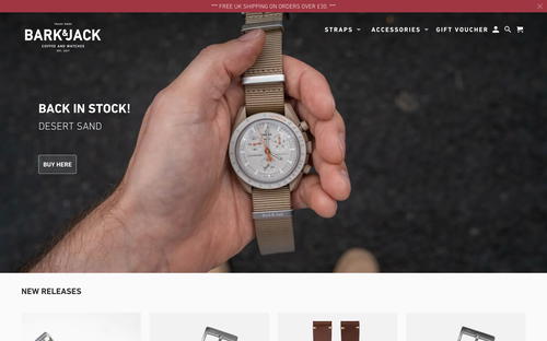 Bark & Jack website screenshot