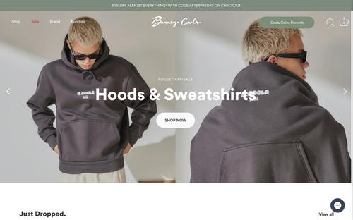 Barney Cools website