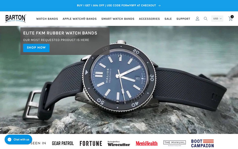 Barton Watch Bands website