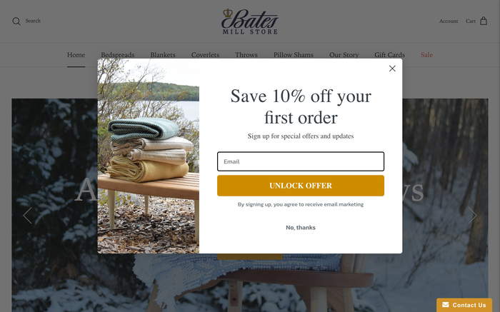 Bates Mill Store screenshot