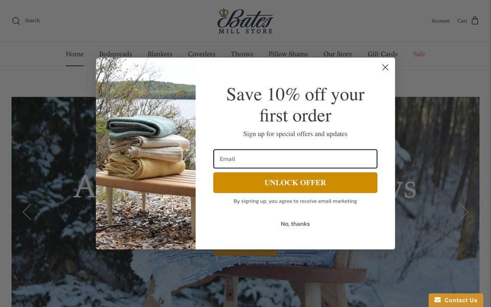 Bates Mill Store website
