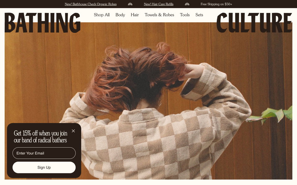 Bathing Culture website