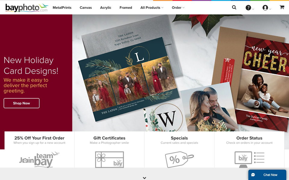 Bay Photo Lab website