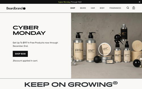 Beardbrand website screenshot