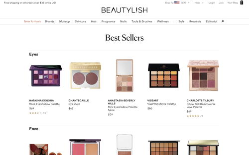 Beautylish website screenshot