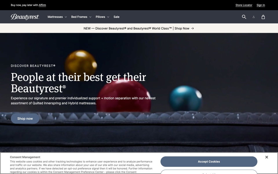 Beautyrest website