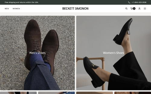 Beckett Simonon website screenshot