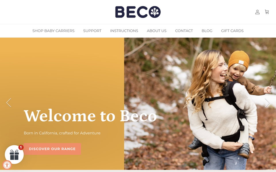 Beco Baby Carrier website