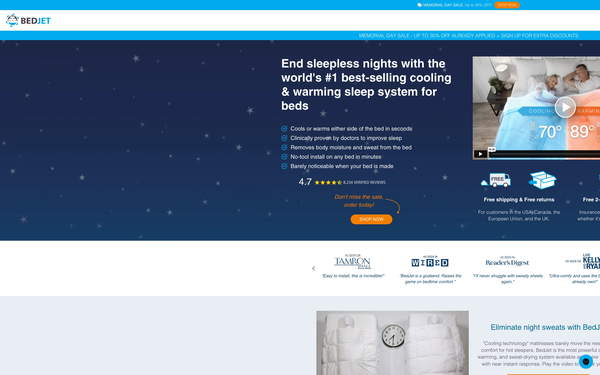 BedJet screenshot
