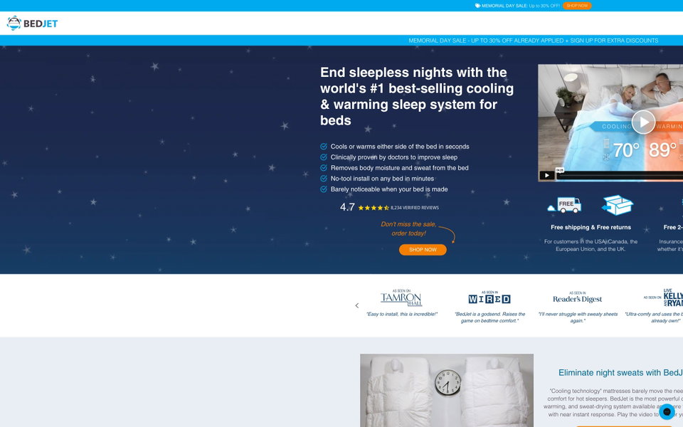 BedJet website