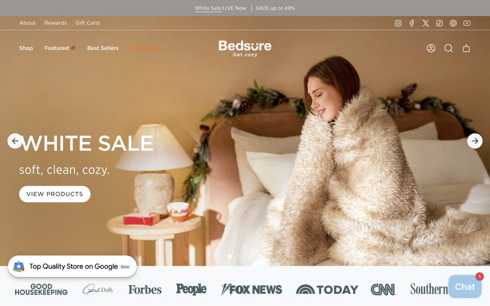 Bedsurehome website