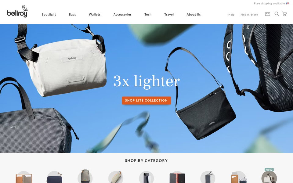 Bellroy website