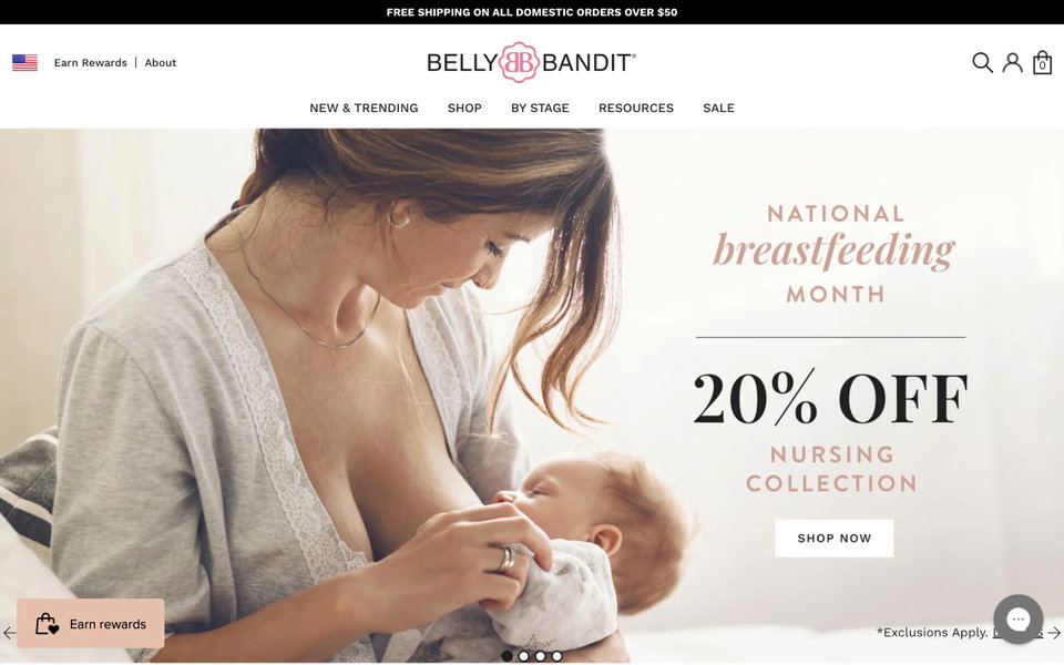Belly Bandit website