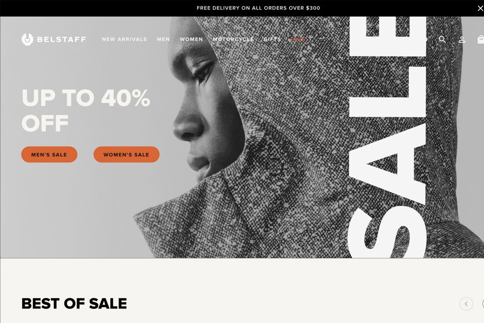 Belstaff website