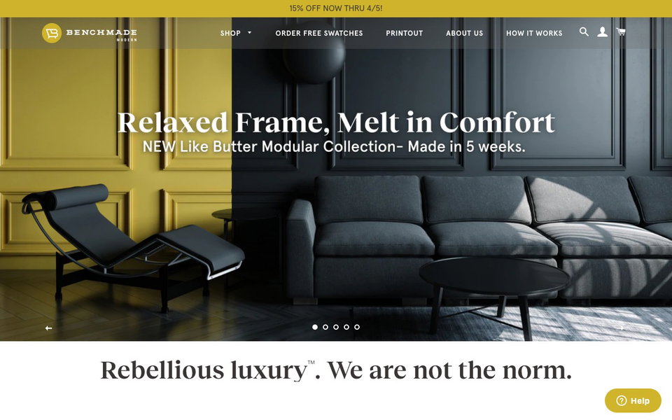 BenchMade Modern website