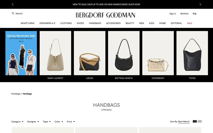 Bergdorf Goodman on Shomp