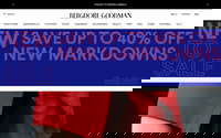 Bergdorf Goodman website screenshot