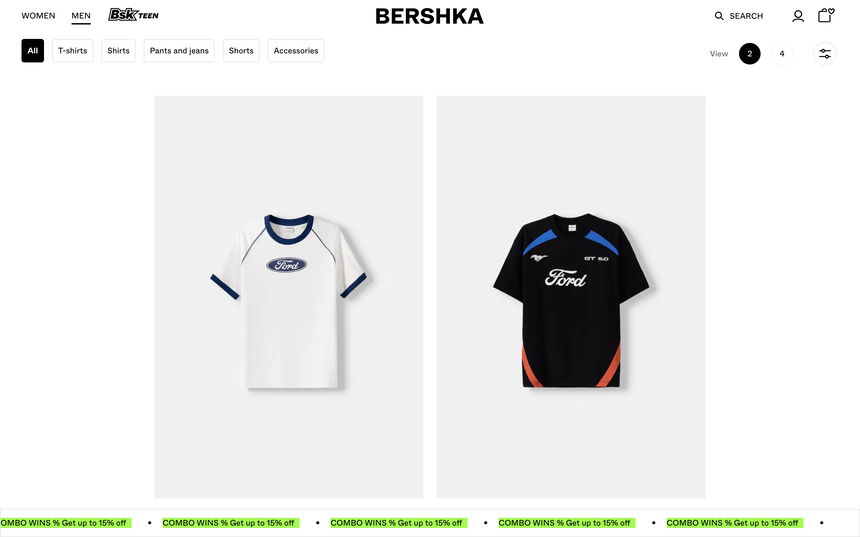 Bershka on Shomp