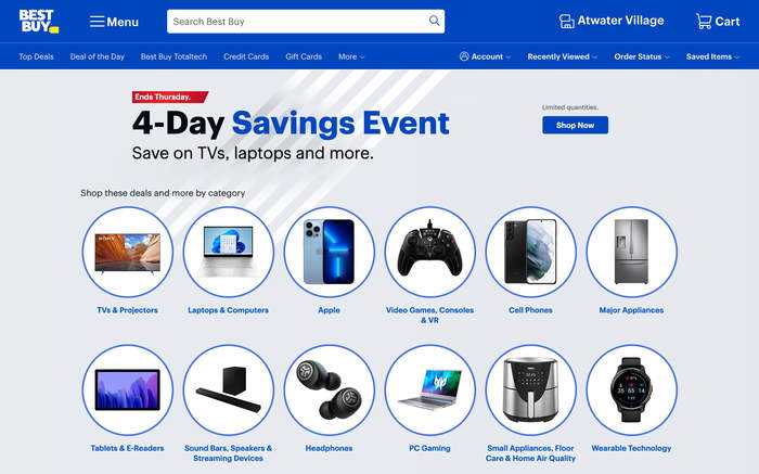 Best Buy screenshot