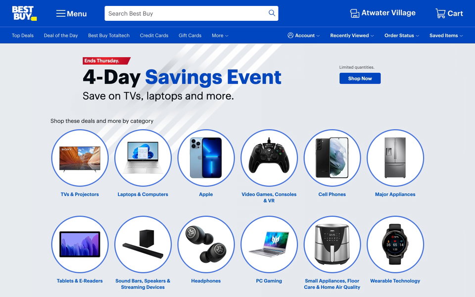 Best Buy website
