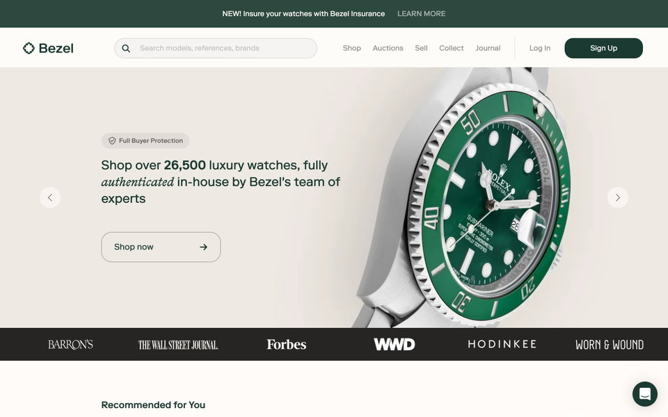 Bezel website