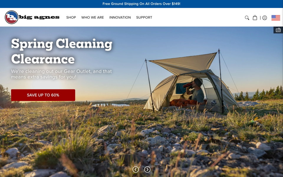 Big Agnes website