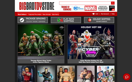 BigBadToyStore website screenshot