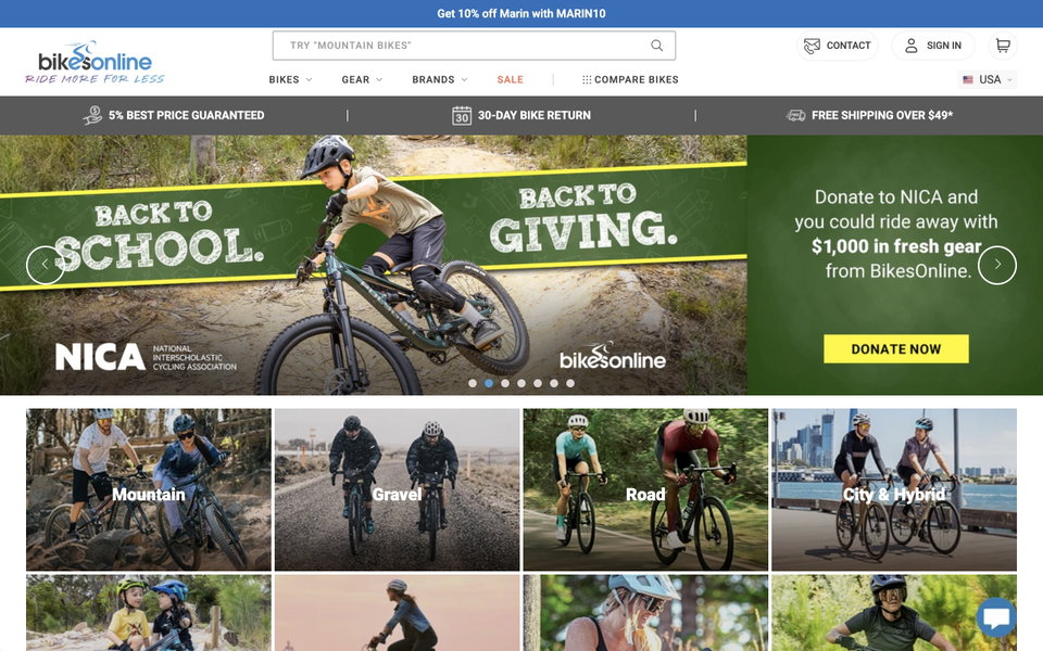 BikesOnline website