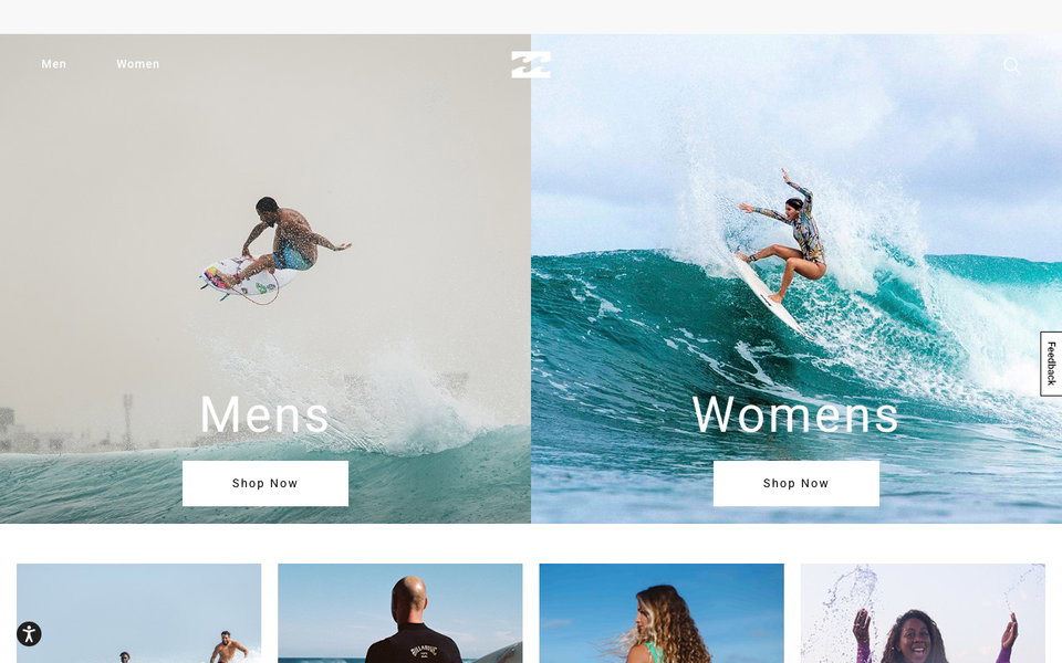 Billabong website