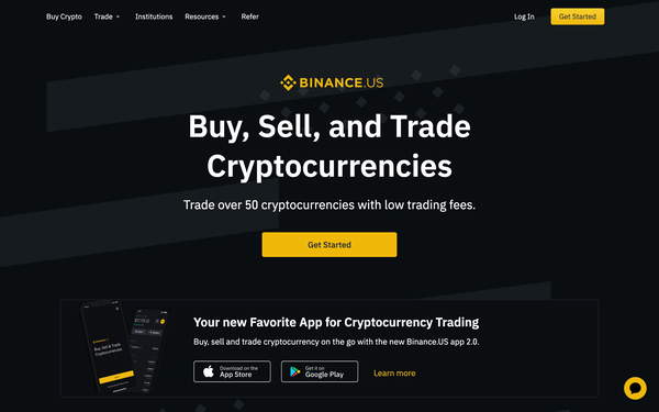 Binance.US screenshot