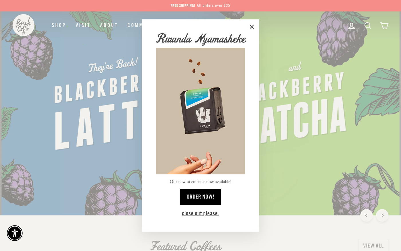 Birch Coffee screenshot