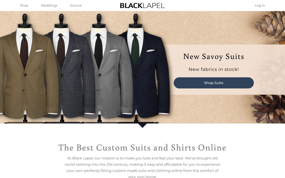 Black Lapel website