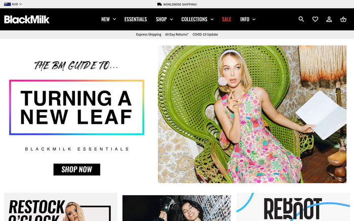 Black Milk Clothing screenshot