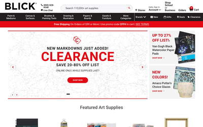 Blick Art Materials screenshot