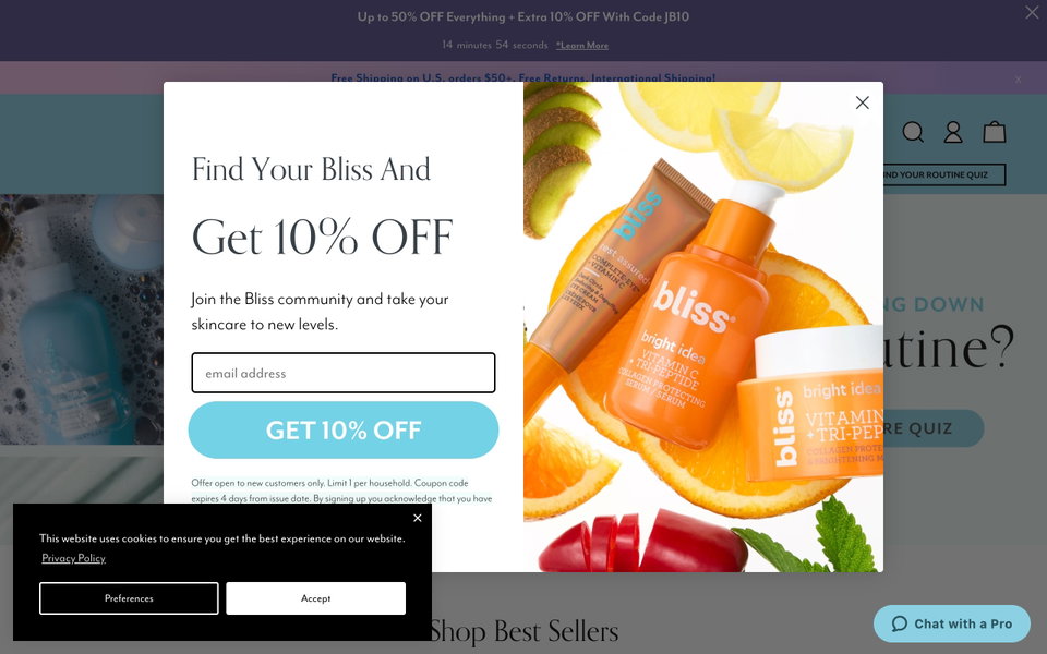 Bliss website